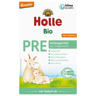 HOLLE Bio Anfangsmilch PRE auf Ziegenmilchbasis 5x400g