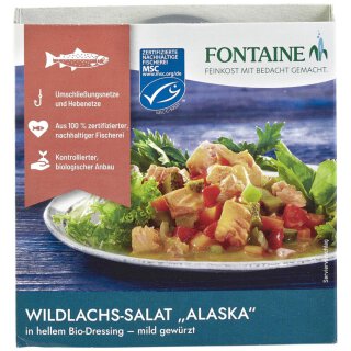 FONTAINE Wildlachs Salat Alaska 200g