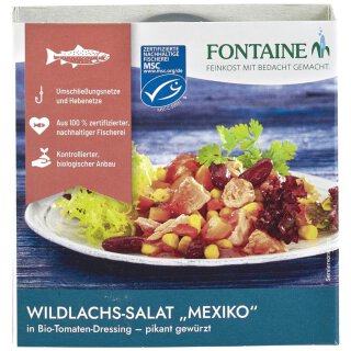 FONTAINE Wildlachs Salat Mexiko 200g