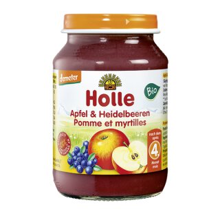 HOLLE Bio Apfel &amp; Heidelbeere 190g