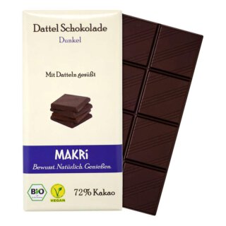 MAKRi Dattel Schokolade - Dunkel 72%