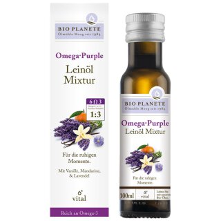 BIO PLANETE Omega Purple Lein&ouml;l Mixtur 100ml