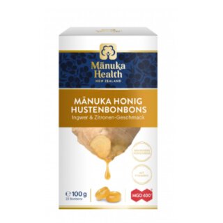 MANUKA HEALTH Lutschbonbons Manuka - Honig Ingwer- Zitrone 100g