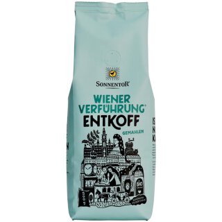 SONNENTOR Wiener Verf&uuml;hrung entkoffeiniert Kaffee gemahlen 500g