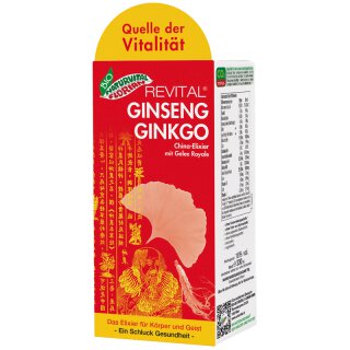 BIO NATURVITAL FLORIAN Revital Ginseng Ginkgo China Elixier 6x330ml
